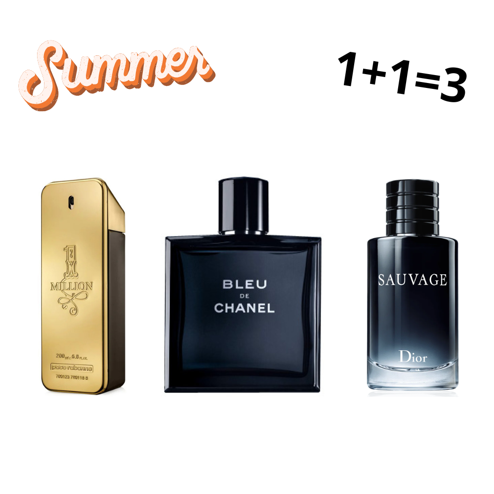 Pack Bleu de chanel + 1 million + Dior sauvage