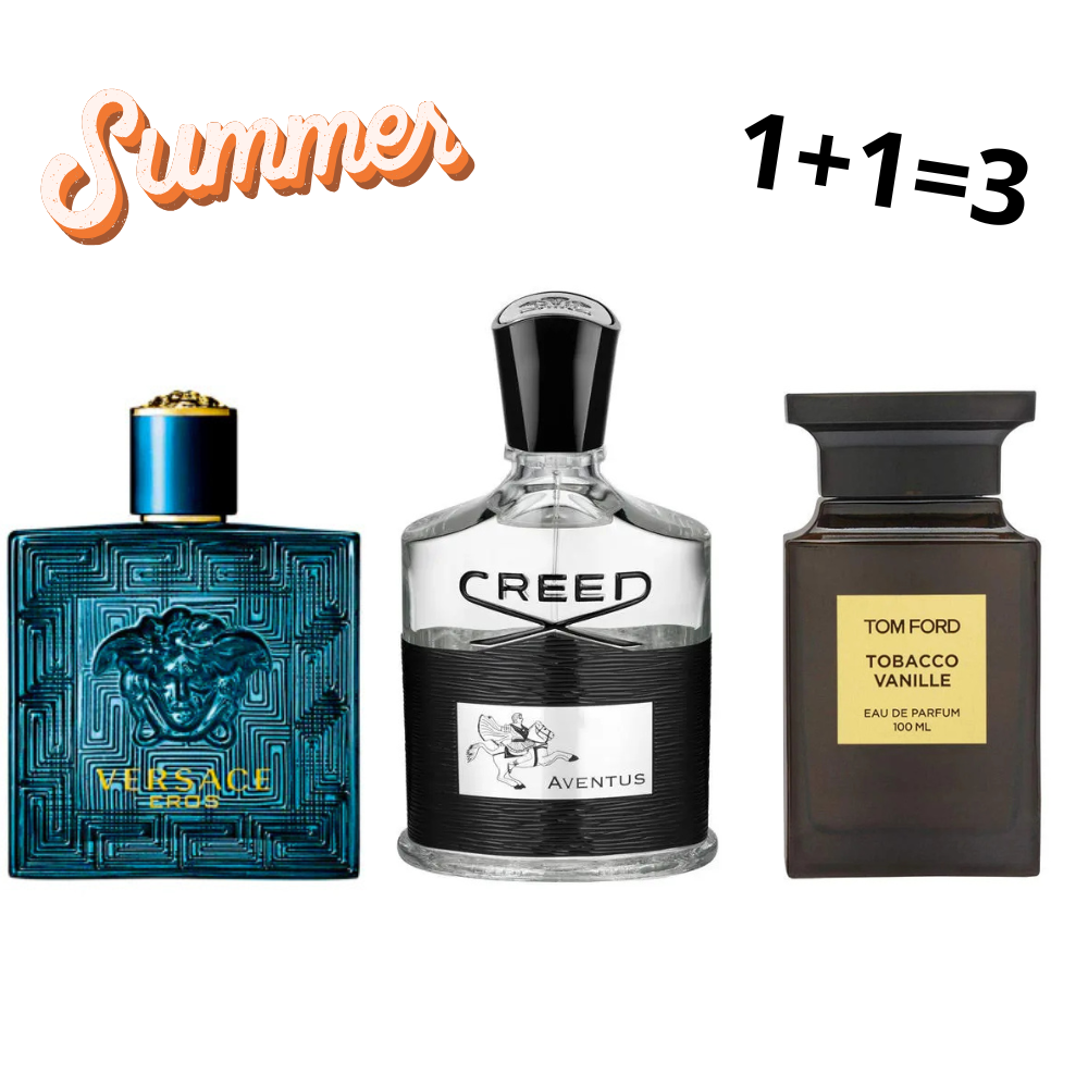 Pack Creed Aventus + TF Tobacco Vanille + Versace Eros
